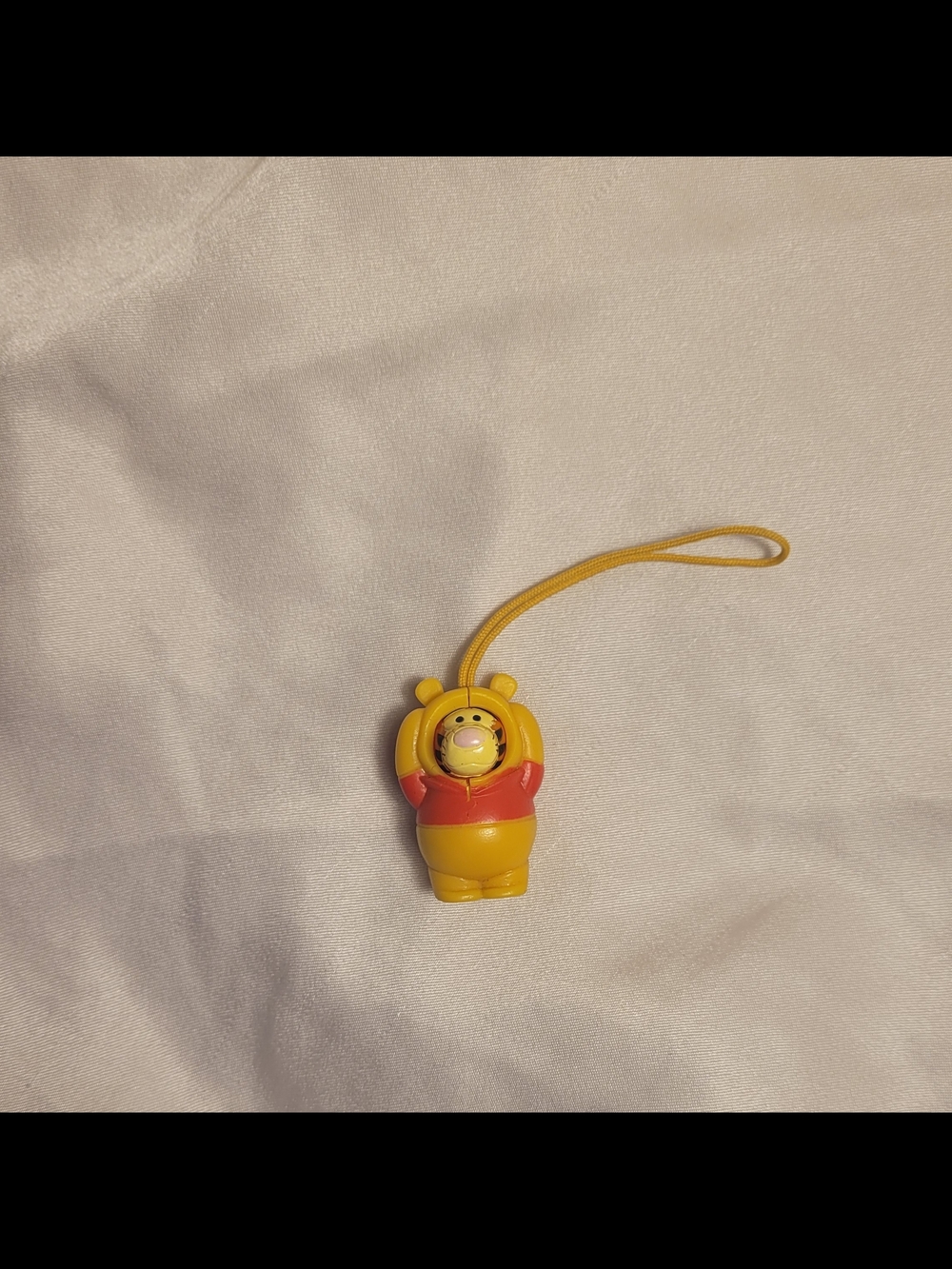 Yellow Tigger Peek A Pooh Character Keychain Toy